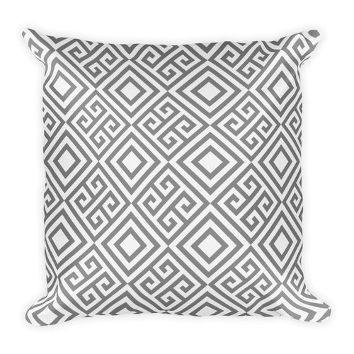 Squares Lines Pattern Square Pillow