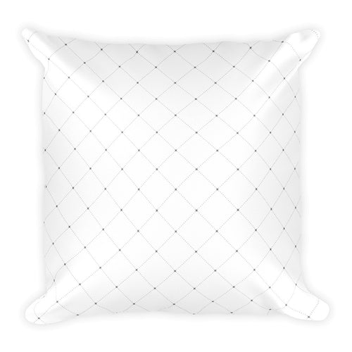 Grey Dots Pattern Square Pillow