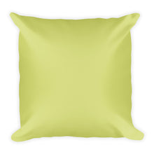 Yellow Green Square Pillow