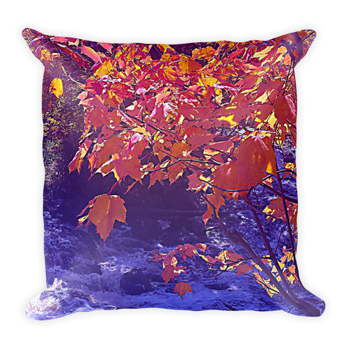 Fall River Print Square Pillow