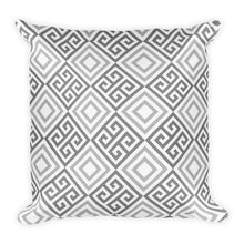 Squares and Lines 2 Tone Pattern Square Pillow